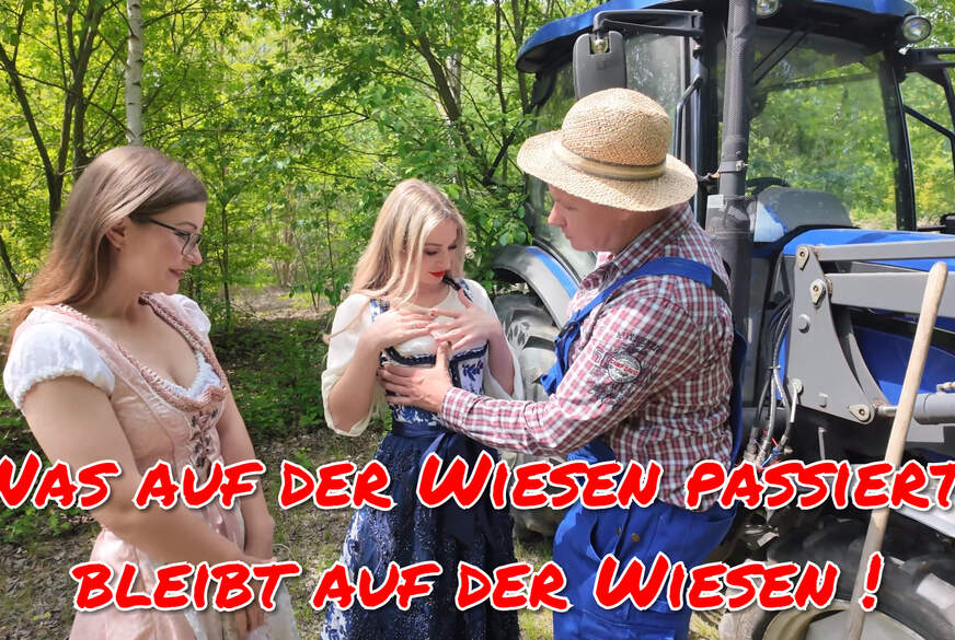 TinyEmily: Geiler Dirndl Dre**r!!! Ohne Gummi! Was auf der Wiesen passiert bleibt auf der Wiesen