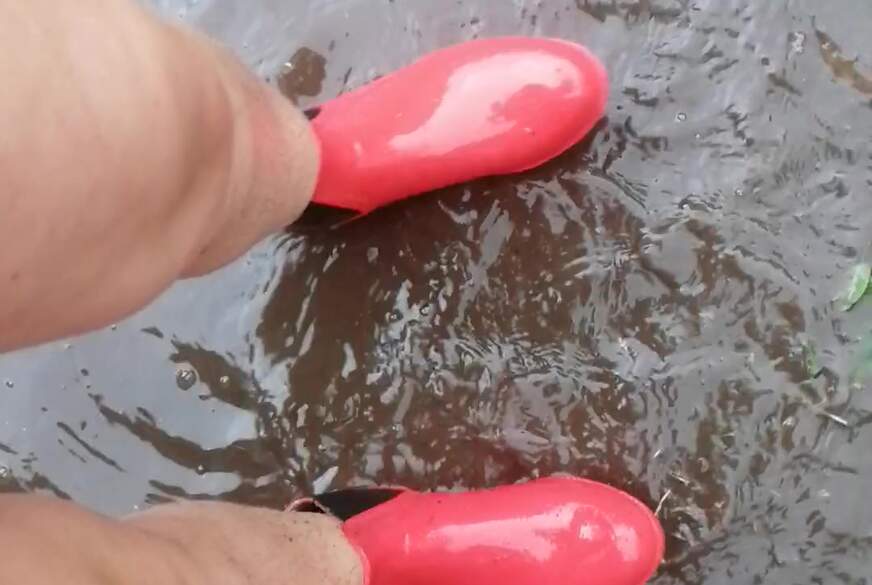 DIEDUNKLEMEL: KURZES PFÜTZEN SPRINGEN