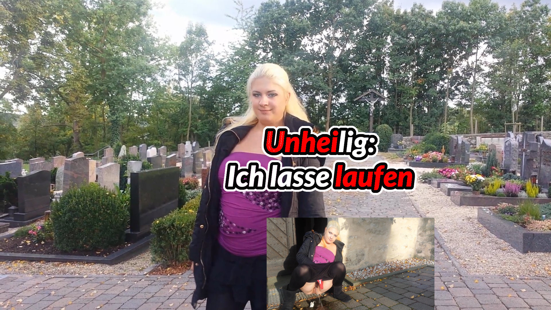 Public Unheilig! Ich lasse es einfach laufen Ich lasse immer und überall meinen Natursekt einfach so laufen,egal wo, ob es vor einer Kirche ist, vor vielen Menschen, egal wo, es macht mich immer so richtig extrem geil macht dich das auch so geil wenn ich es einfach überall laufen lasse ? natürlich hätte ich es auch geil gefunden wenn du noch direkt drunter gelgen hättest, hätte dir das auch gefallen ?