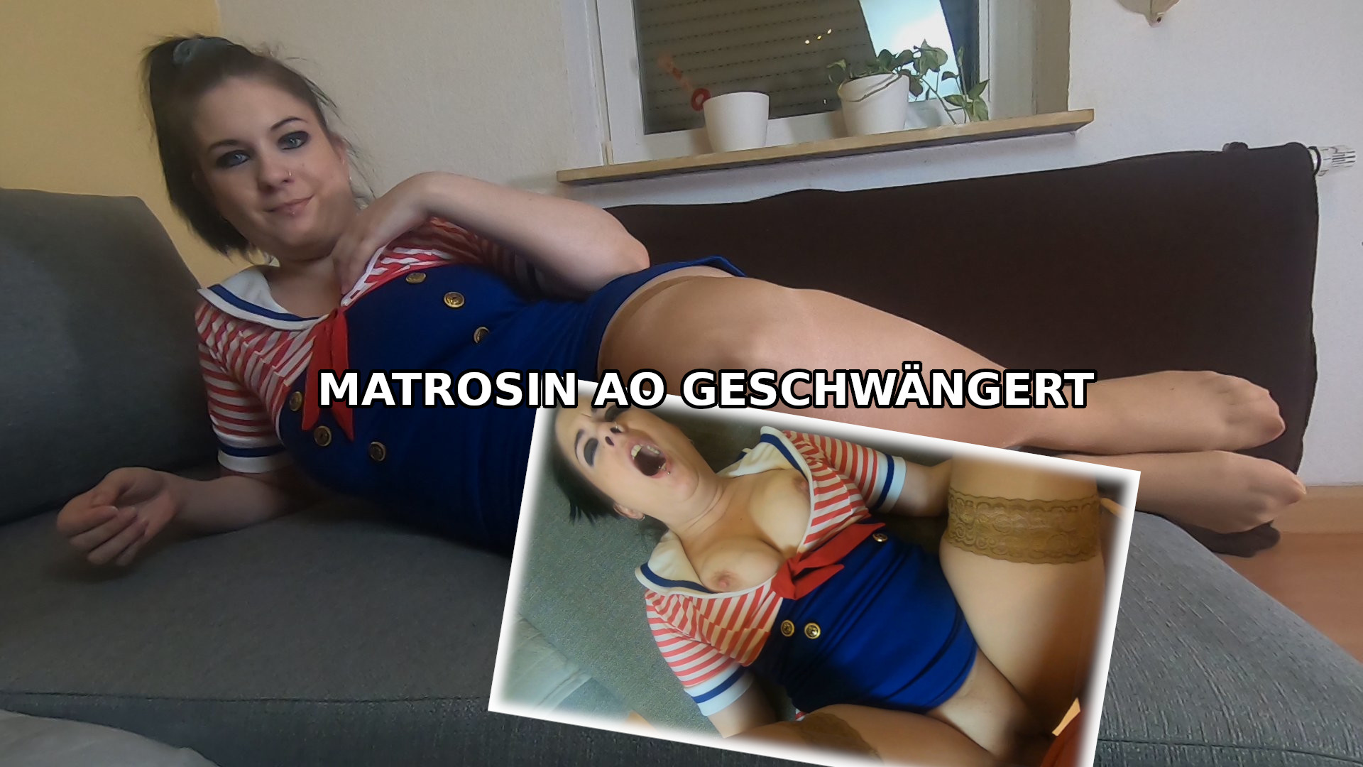 Matrosin geschwängert! Eigentlich wollte Ich mich bei der Marine als Matrosin bewerben, und habe mir auch extra schon die passende Kleidung ausgesucht um auf jeden fall genommen zu werden, aber anscheinend haben dem Chef meine Nylons so gut gefallen das er dabei wohl richtig geil wurde, und ich sofort seinen Schwanz im Mund hatte, er wurde dann sowas von schnell geil, das er mir sogar noch seinen Schwanz ohne Gummi blank in meine fotze gesteckt hat! Er hat mich so heftig durchgebumst, bis er mir irgendwann seine ganze Sacksahne in meine Fotze gespritzt hat! Was meinst du, hat er mich geschwängert ? hättest du das auch so mit mir gemacht? Ich hoffe das ich so die Stelle bekommen werde ? Wenn dir das Video gefallen hat, freue Ich mich auf eine gute Bewertung und einen guten Videokommentar von dir!