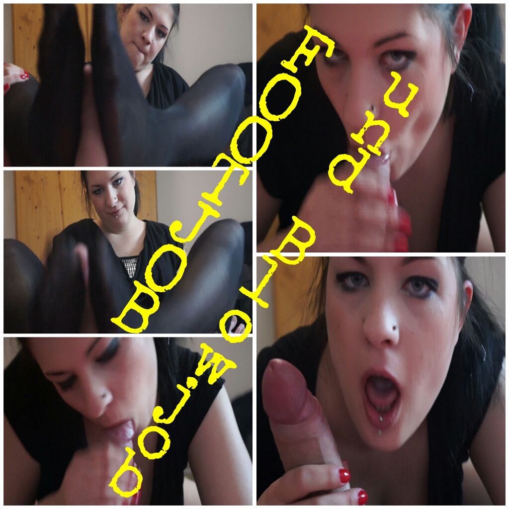 Erst verpasse Ich diesem Typen einen geilen Footjob in meinen Nylons und dann blase Ich dem Typ geil seinen Schwanz bis er mir seine Ficksahne in meine Maulfotze spritzt und ich sie richtig geil schlucken kann.