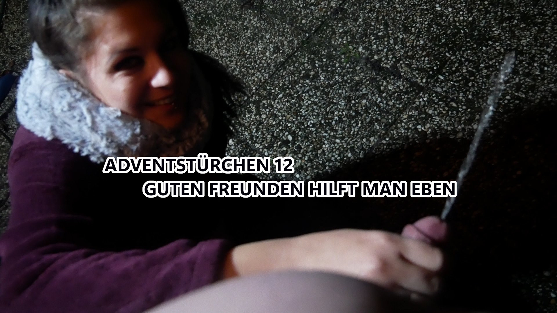 Guten Freunden hilft man eben Ich habe mich dazu entschlossen dieses Jahr mal wieder einen Adventskalender auf meinem Profil zu veröffentlichen, das heisst du bekommst jeden Tag bis Weihnachten ein neues geiles Video von mir. Also sei gespannt und lasse dich überraschen was so alles kommen wird. Es handelt sich hierbei um Türchen Nummer. 12 Ein Kumpel von mir musste pissen und war zu faul sich den Schwanz selbst festzuhalten. natürlich habe Ich es gerne für ihn übernommen und direkt noch ein wenig seinen Pimmel massiert. hätte ich dir als kleine pisshilfe auch gefallen ?? oder eher nicht so ? Wenn dir das Video gut gefallen hat, würde Ich mich über eine gute Video Bewertung und einen Kommentar von dir sehr freuen.PS: Es kann vorkommen das die Videos nicht taggenau online kommen werden aus organisatorischen Gründen.