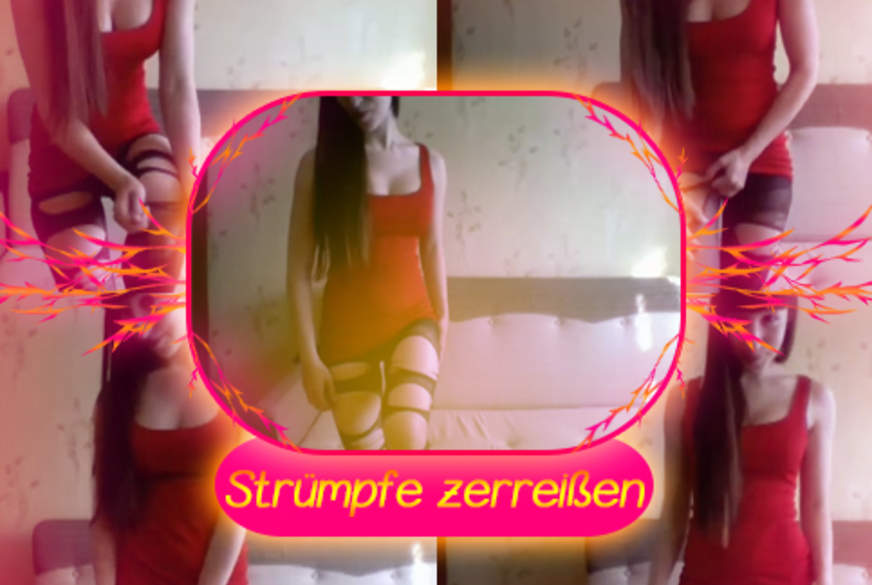 Charlotte4U: Strümpfe zerreißen