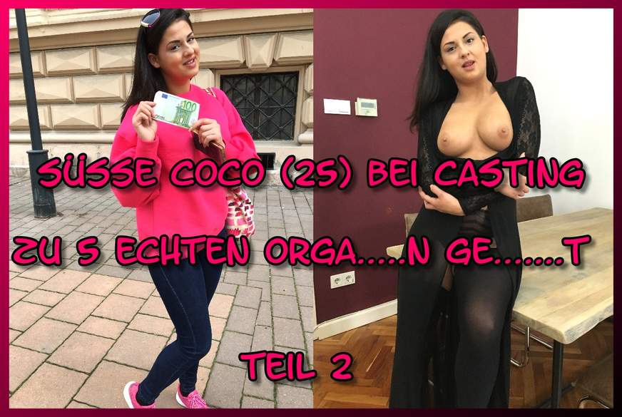 Süsse Coco bei Casting zu 5 echten Orgasmen g*****t Teil 2 von German-Scout