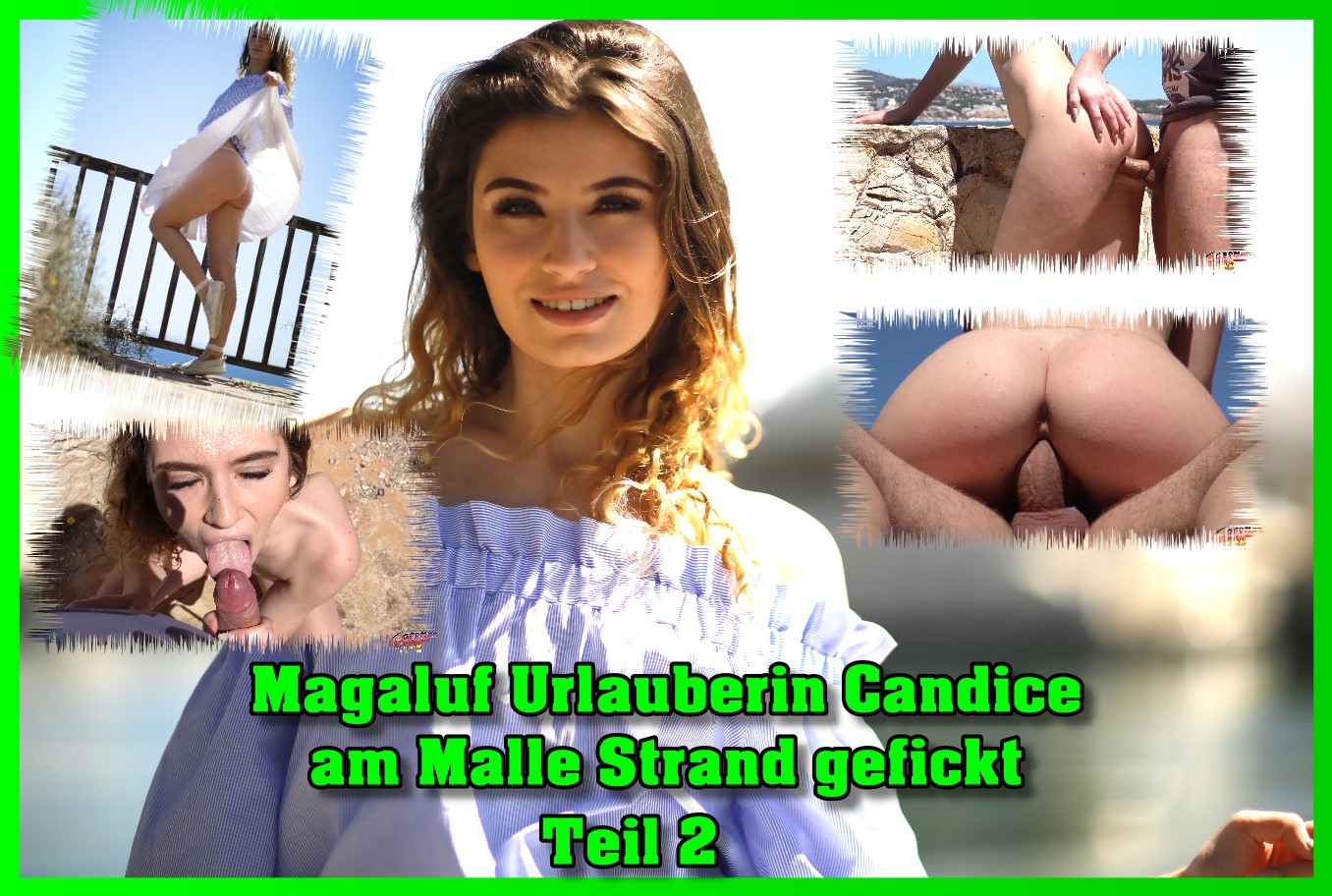 Magaluf Urlauberin Candice am Malle Strand gefickt Teil 2 Überall hört man immer von englischen Urlauberinnen, die in Magaluf auf Mallorca betrunken die Sau raus lassen. Neugierig hat mich das schon immer gemacht und da sollte der German Scout doch mal sein Glück versuchen dachte ich mir. Also wieder fix mit dem Flieger rüber auf die Insel und dieses mal nicht zum Ballermann, sondern etwas in den Norden nach Magaluf. Ich war noch nie dort, aber die ersten Mädels die ich da sah machten Lust auf mehr, also Kamera an und einfach mal geguckt was so geht. Nach ein paar Minuten traf ich auf ein junges Teen die gerade dort Urlaub machte mit tollen schlanken Körper und vollen locken. Sie stellte sich vor und German Scout Candice konnte beginnen. Ich erzählte ihr von meinem Job als Model Scout und würde gerne ein paar Probe Aufnahmen mit ihr machen. Also verdrückten wir uns an den Strand und wir begangen. So fern von den anderen Menschen wurde sie richtig schnell locker und war auf einmal völlig nackt vor meiner Kamera. Das kam mir gerade so