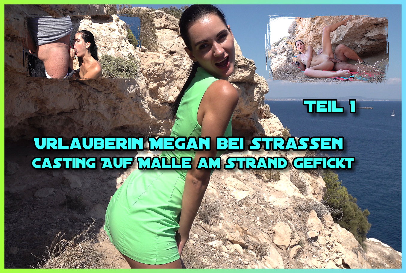 Urlauberin Megan bei Strassen Casting auf Malle am Strand gefickt Teil 1 Es gibt wieder und leider vorerst letztes Video vom German Scout auf Mallorca, denn über den Winter macht es keinen Sinn. Dieses Mal habe ich eine Bekannte dabei die auf der Insel als Dolmetscherin arbeitet. Mir war das Risiko zu groß auf der Ferieninsel einen Dreh zu verpassen, nur weil ich nicht mit ihr sprechen kann. Also ab zum Flughafen und einfach mal sein Glück versuchen. Natürlich hatte ich die Kamera und etwas Taschengeld dabei und das Wetter lachte. Und bei so guten Voraussetzungen hatte ich natürlich Glück und konnte German Scout Megan drehen. Am Flughafen sprach ich die eine oder andere Dame an, was natürlich mit Risiko verbunden ist und hatte auch ehrlich gesagt so gar kein Glück. Bis ich eine schlanke junge Dame um grünen Kleid sah und mit ihr ins Gespräch kam. Sie kommt aus Russland und wollte ein paar Tage auf der Insel verbringen. Aber bei der Figur bietet es sich doch an, die paar Stunden die sie noch Zeit hat mit einem Shooting zu verbringen. Und so bat ich