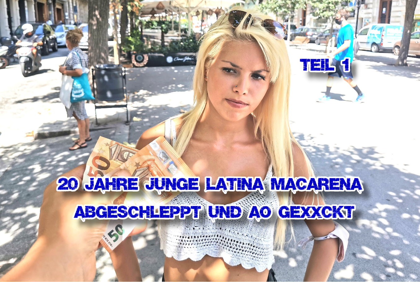 Ich sprach diese perfekte 20 Jahre junge Latina mit Traumkörper einfach mal an hier in Barcelona. Nach ein paar guten Worten konnte ich sie überzeugen Bilder für meine Model-Agentur zu machen. Es winkte dir große Karriere, sagte ich ihr. Und so konnte ich sie in mein Apartment mitnehmen. Dort angekommen machten wir die ersten Bilder für den Unterwäsche Teil. Nachdem ich sie da so sah in der Wäsche wollte ich mehr und ihr Lächeln verriet mir, dass auch sie nicht abgeneigt war. Also setzte ich alles auf eine Karte und packte mein bestes Stück aus. Sie nahm ihn direkt in den Mund. Und so kam eins zu anderen und ich durfte ihn tief und blank in ihr enges Loch versenken. Das war der absolute Wahnsinn und zum finale ließ sie sich richtig voll kleistern.