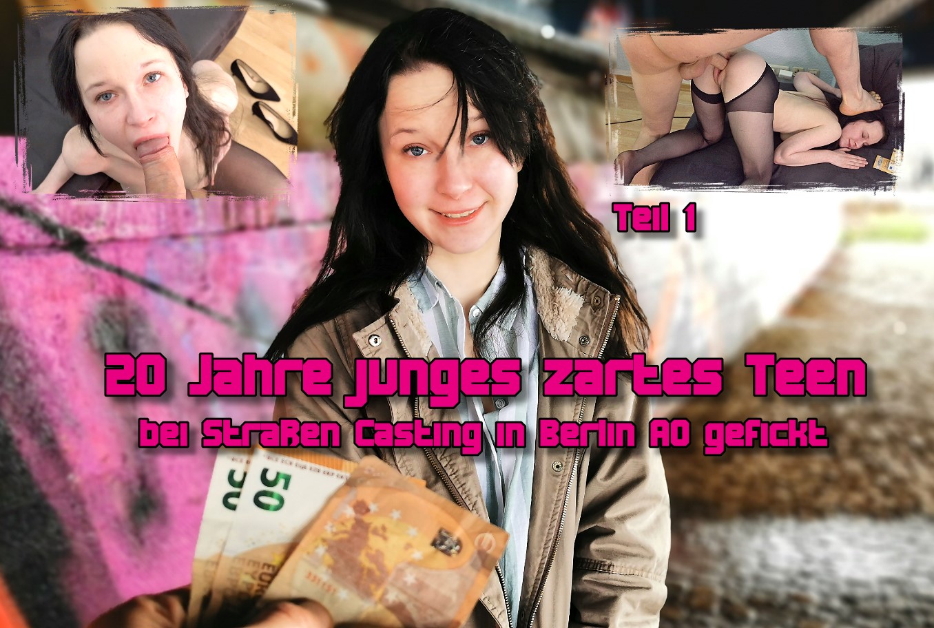 20 Jahre junges zartes Teen bei Straßen Casting in Berlin AO gefickt Teil 1 Ich sah sie hier im verregneten Berlin direkt am Industriegebiet und sprach sie einfach an. So erzählte ich ihr von meiner Model Agentur und sie, das sie 20 Jahre jung ist und eigentlich aus Russland kommt. Ich konnte sie davon überzeugen, Fotos für meine Agentur zu machen. Und so machten wir uns auf dem Weg zu meiner Wohnung. Bei mir angekommen machten wir ersten Bilder und ich ihr ein unmoralisches Angebot. Sie war schon sehr schüchtern, ließ sich dann aber überzeugen. Also mein bestes Stück raus geholt und nachdem sie ihn mit dem Mund verwöhnt hat AO eingeführt. Man war sie eng und wurde mit jedem Stoß versauter. So dauerte es nur ein paar Stellungen und sie bekam eine heftige Ladung in ihr hübsches Gesicht.