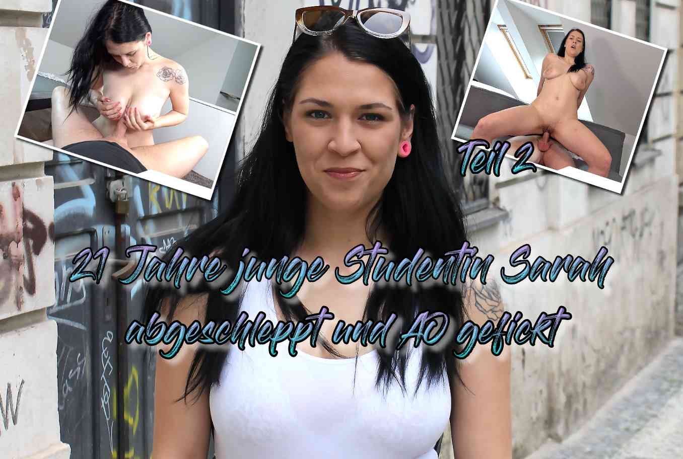 21 Jahre junge Studentin Sarah abgeschleppt und AO gefickt Teil 2 Ich sah diese natürliche 21 Jahre junge Studentin hier in Prag auf der Straße. Sie hatte nur einen kurzen Rock an und wirkte sehr locker. Ich sprach sie direkt an und kam über meine Model Agentur ins Gespräch. Und nach wenigen Bildern draußen ging es direkt in mein Apartment. Bei mir angekommen wurde sie immer lockerer. Und nach ein paar weiteren Bildern war sie nur noch in Unterwäsche vor mir. Und dann kam auch ganz schnell eins zum anderen. Ich fasste ihr an ihren geilen runden Arsch. Und sie fragte sofort nach meinem Schwanz und nahm ihn in den Mund. Nach dem sie sich da ausgiebig vergnügt hat, durfte ich blank einfahren. Und so ging es richtig rund.
