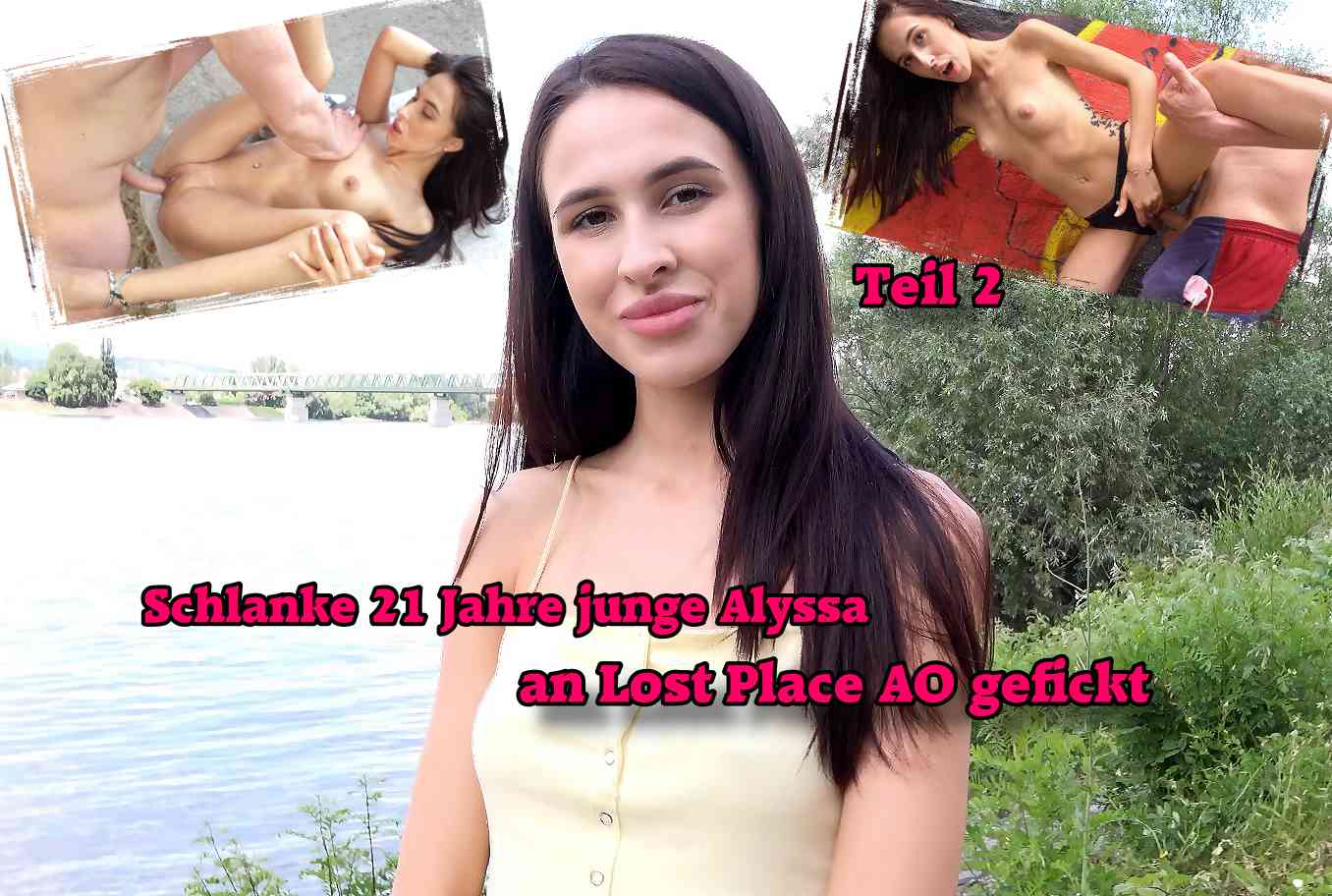 Schlanke 21 Jahre junge Alyssa an Lost Place AO gefickt Teil 2 Nach ca. 90 Minuten hier in Budapest und ein paar erfolglosen Gesprächen hatte ich endlich Glück. Ich kam mit eine super schlanken 21 Jahre jungen Frau ins Gespräch. Anfangs war sie sehr skeptisch. Aber ich konnte sie dann doch von meiner Model Agentur. Und so machten wir erste Bilder und gingen dann zu einem Lost Place in der Nähe. Dort angekommen wurden die Bilder immer freizügiger. Und bald kam eins zum anderen. Und so holte ich mein bestes Stück raus und versenkte ihn in ihrem Mund. Danach durfte ich hier am Lost Place blank in ihr enges Loch einfahren. Unglaublich wie schlank sie war und so spritze ich bald in ihr Gesicht nach ein paar Stellungswechseln.