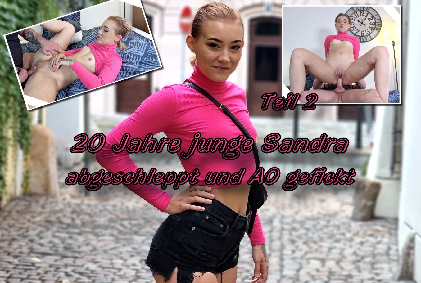 20 Jahre junge Sandra abgeschleppt und AO gefickt Teil 2 Nach ungefähr 40 Minuten hier in Prag und ein paar Absagen kam ich mit einer jungen Dame ins Gespräch. Sie war wirklich super schlank. Und nach anfänglichen bedenken von ihr konnte ich sie überzeuge. Sie wollte mit in meine Agentur. Und nach einigen Bilder an Ort und Stelle ging wir in mein Apartment. Dort angekommen wurde sie immer freizügiger. Und als Sandra nur noch in Unterwäsche vor mir saß ging alles ganz schnell. Nachdem ich mein Ding raus geholt und sie es schön hart gelutscht hat durfte ich ihn blank rein stecken. Und das merkte ich direkt das sie nicht nur super schlank sondern auch eng war. Und so vögelten wir in mehreren Stellungen bis ich es nicht mehr halten konnte.