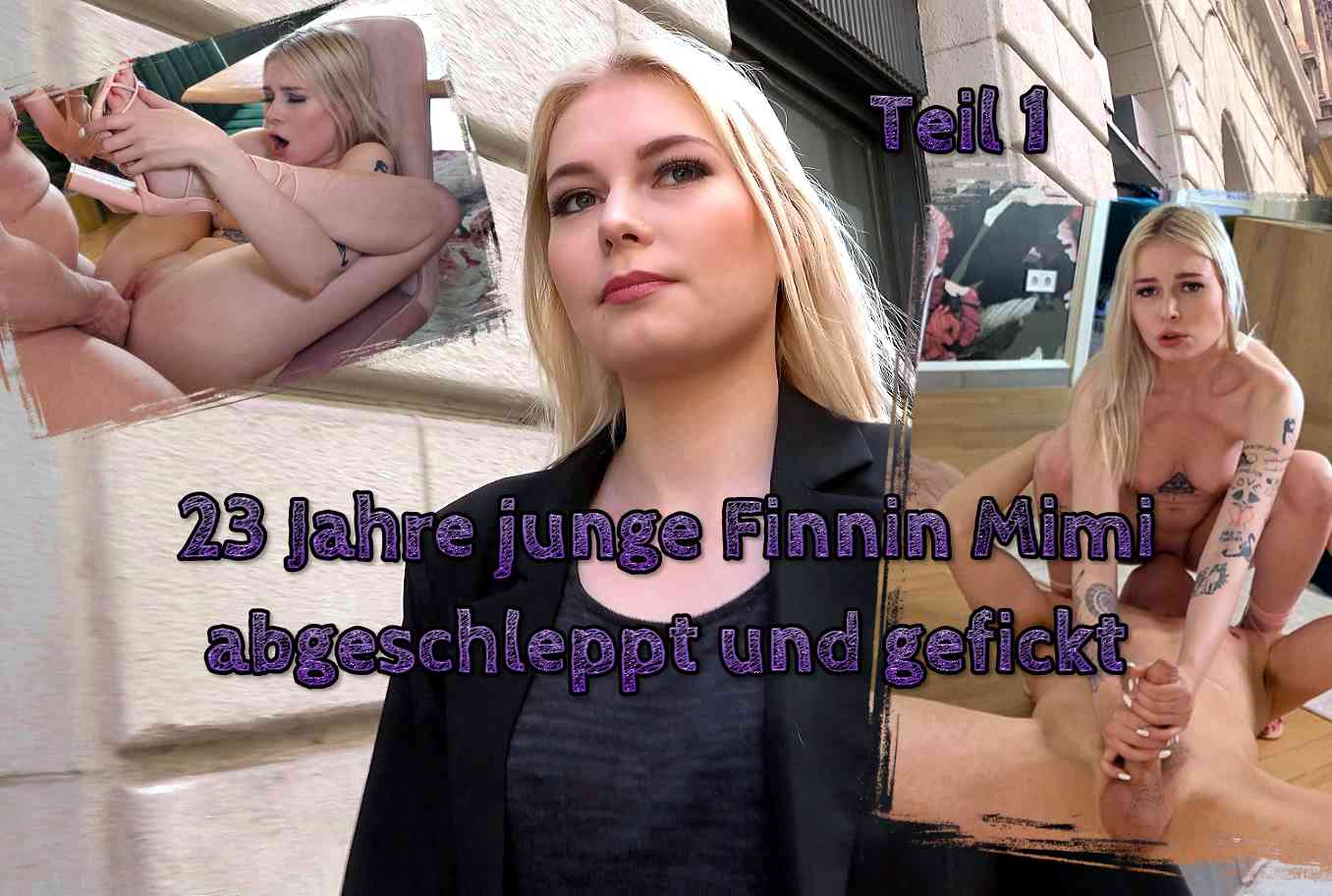 23 Jahre junge Finnin Mimi abgeschleppt und gefickt Teil 1 Ich sah die 23 Jahre junge blonde Mimi aus Finnland direkt nähe Flaniermeile hier in Budapest. Nach ein paar herben Abfuhren wagte ich es bei ihr erneut. Und nach anfänglichen zögern kamen wir ins Gespräch. So konnte ich sie von meiner Agentur für Model überzeugen. Und nach ein paar Bildern beschlossen wir direkt zu mir zu gehen. Bei mir angekommen machten wir den Fragebogen. Danach wurden die Bilder immer freizügiger. Und bald stand sie im Body vor mir. Schnell merkte sie meine Reaktion im Zentrum. Nachdem sie das mit einem Lächeln und Griff nach vorne quittierte kam eins zum anderen. Und so durfte ich ohne Kondom einfahren nach einem geilen Blowjob. Und so benutzen wir die ganze Wohnung für unseren Spaß. Mit dem massigen finale direkt in ihr Gesicht.