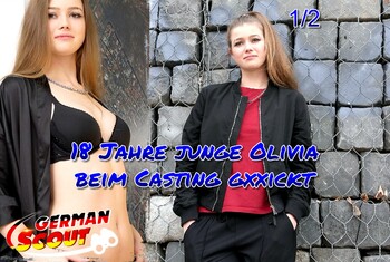 18 Jahre j***e Olivia beim Casting ohne Kondom g*****t Teil 1