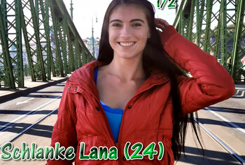 GERMAN SCOUT - Schlanke Lana blank beim Casting g*****t Teil 1