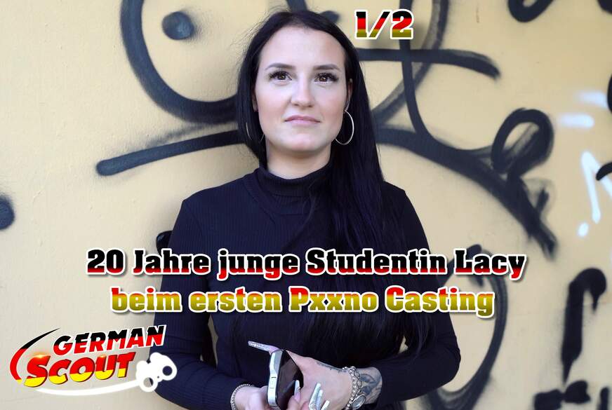 GERMAN SCOUT - 20 Jahre j***e Studentin Lacy beim ersten Porno Casting Teil 1 von German-Scout