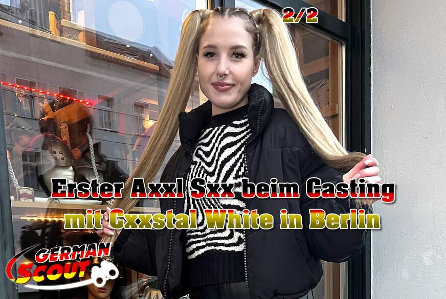 German-Scout: GERMAN SCOUT - Erster A**l Sex beim Casting für Crystal White in Berlin Teil 2