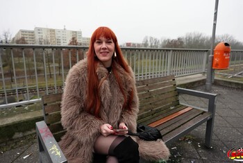 GERMAN SCOUT - Deutsche rothaarige Soley Summer beim ersten Porno Casting AO g*****t Teil 1