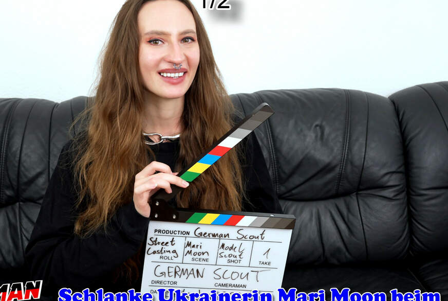 GERMAN SCOUT - Schlanke Ukrainerin Mari Moon beim ersten Porno Casting AO g*****t Teil 1 von German-Scout