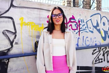 GERMAN SCOUT - Zarte Lucy Mendez beim ersten Porno Casting AO g*****t Teil 1
