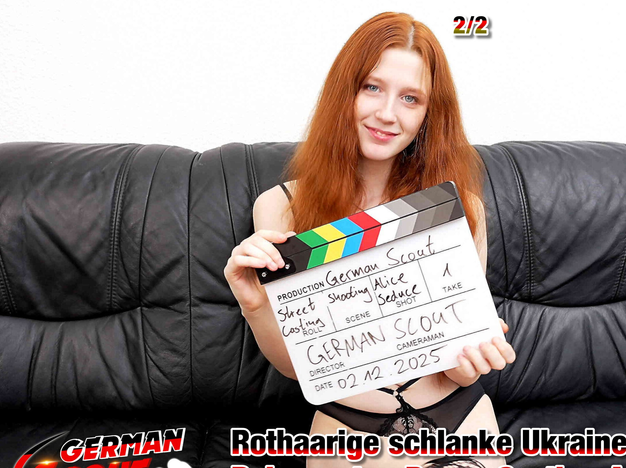 Momentan trifft man viele hübsche Frauen aus der Ukraine hier in Berlin. Und heute war es mal wieder soweit und ich traf auf die rothaarige und 21 Jahre junge Alice. Sie war wirklich süß und schlank. Nur 50Kg und ihre eisblauen Augen waren der Hammer. Ich konnte sie zum Glück schnell zu ein paar Bildern überreden. Und danach ging es dann zu mir ins Warme. Bei mir angekommen saß sie bald in einem schwarzen Body vor mir. Ihr Körper war perfekt und schnell bemerkte sie meine Beule in der Hose. Als ich ihn rausholte, erschrak sie erst, lutschte dann aber direkt. Danach durfte ich blank in ihre enge Pussy und danach ging es zum Reiten. Sie bekam einen heftigen Orgasmus und eine heftige Ladung ins Gesicht.