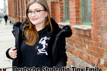 GERMAN SCOUT - Deutsche Studentin Tiny Emily beim Porno Casting AO g*****t Teil 2