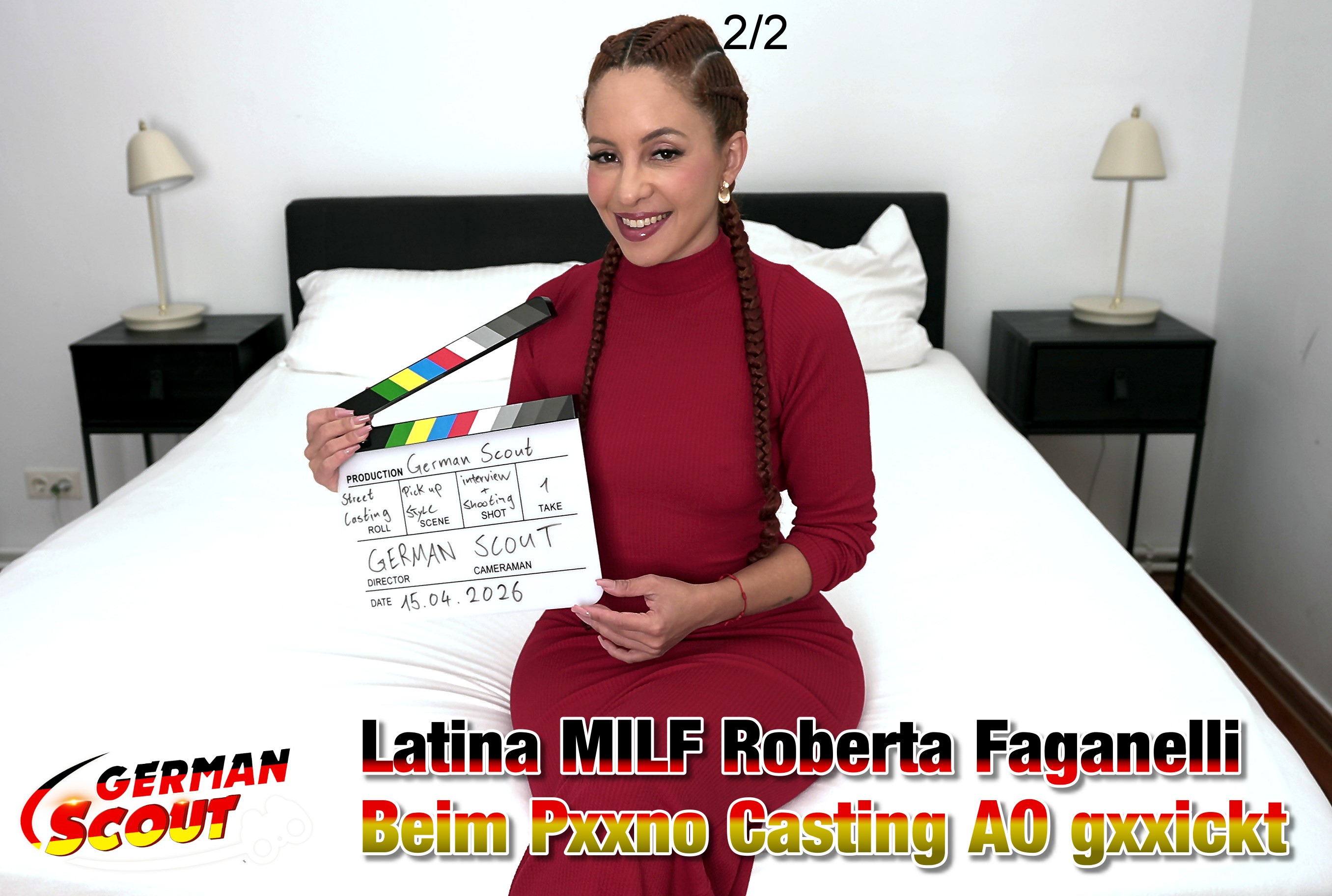 In Berlin hatte ich wieder Glück auf meiner Suche. Ich kam mit einer Latina MILF aus Brasilien ins Gespräch. Sie sah sehr sexy aus mit den geflochtenen Zöpfen. Die Frisuren war das erste Mal in Berlin und wollte was Neues erleben. Dass passte doch super und so machte ich erste Bilder von ihr. Sie wurde schnell locker und folgte mir in meine Wohnung. Bei mir angekommen Stand sie bald in sexy Unterwäsche vor mir und ich konnte ihren runden Arsch begutachten. Schnell fing sie an tief zu blasen und nach 69er setzte sie sich blank auf meinen Schwanz. Sie ging richtig ab und nach ein paar weiteren Stellungen nahm ich sie Doggy ran. So konnte ich auch bald nicht mehr und spritzte meine Ladung auf ihren Arsch.