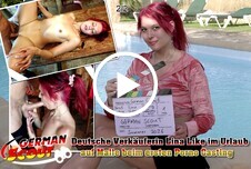 GERMAN SCOUT - Deutsche Verkäuferin Lina Like im Urlaub auf Malle beim ersten Porno Casting Teil 2 ab 25 Rasiert Rothaarig Frau-Mann Pool Urlaub Kleine Brüste Natur Handjob Blowjob Cumshot Nahaufnahme Petting Doggystyle Löffelchen Reiten Outdoor Gespreitzte Muschi Extremes Stöhnen Körperbesamung 