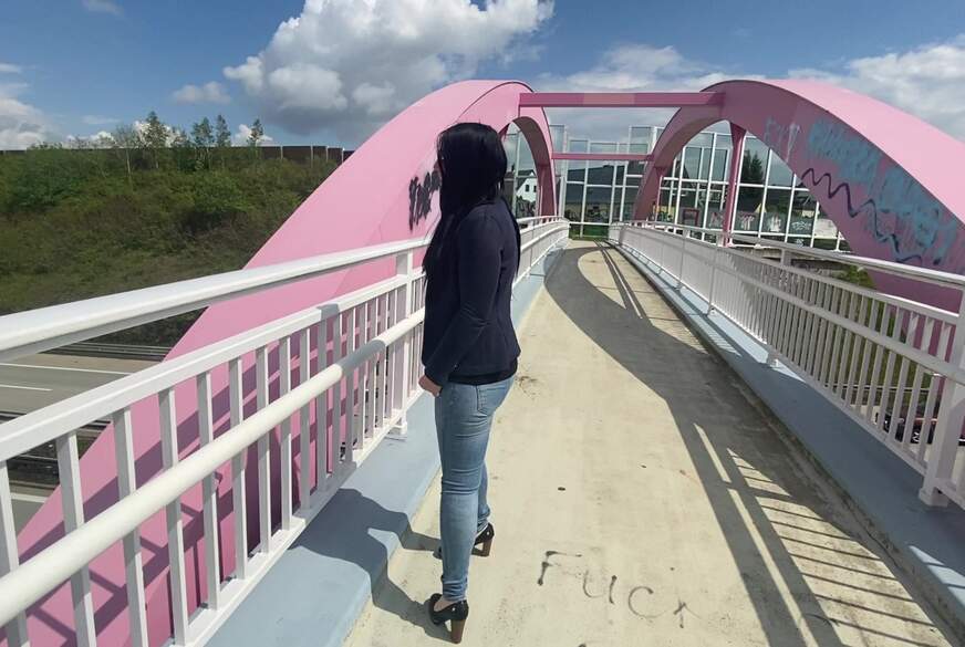 SophiaMaus91: Wie krass...Auf der Autobahnbrücke komplett n**s!