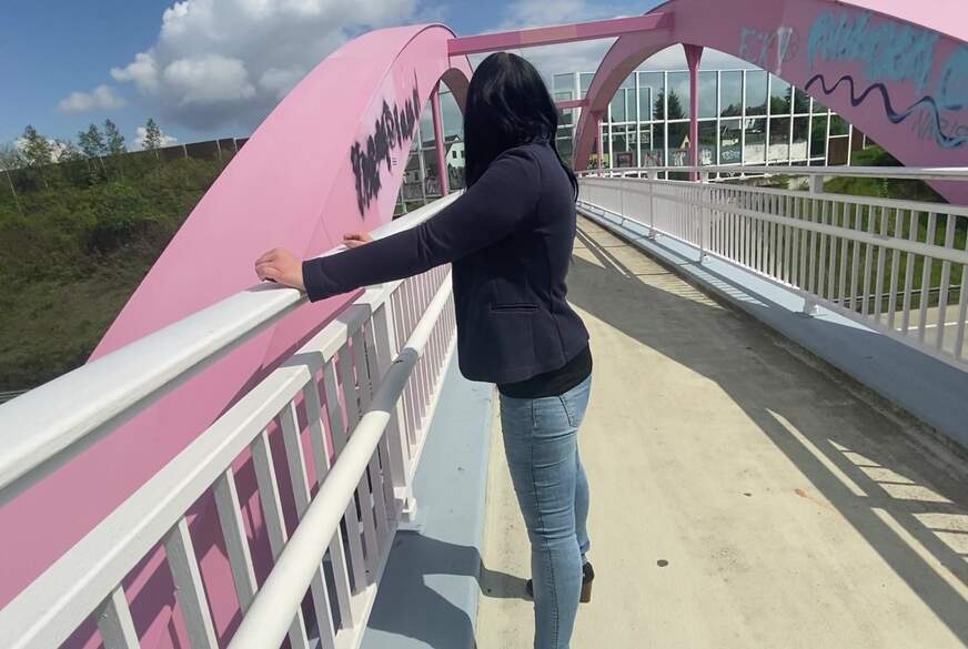 SophiaMaus91: Wie krass...Auf der Autobahnbrücke komplett n**s!