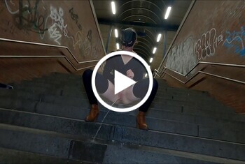 Am Bahnhof ordentlich Abgepisst