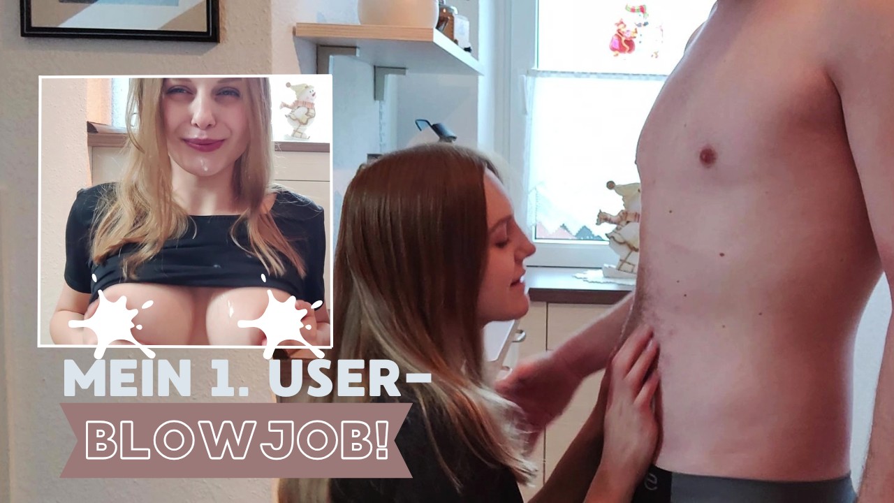 Ich habe mir einen heißen User eingeladen, um mit ihm ein paar geile Sachen auszuprobieren. Anfangs waren wir beide nervös, als die Kamera anging, aber
dann hat es uns richtig angemacht. Wir zogen uns gegenseitig aus und ich packte seinen geilen großen Schwanz aus, den ich schon von Bildern kannte! :P
Habe ihn dann genüsslich geblasen und ihm dabei tief in die Augen geschaut. Ich wurde immer geiler auf sein Sperma und wollte ihn zum Kommen bringen! Als er es nicht mehr aushalten konnte, spritzte er mir seine Ladung ins Gesicht und auf die Brüste! Würde dir das auch gefallen? ;)