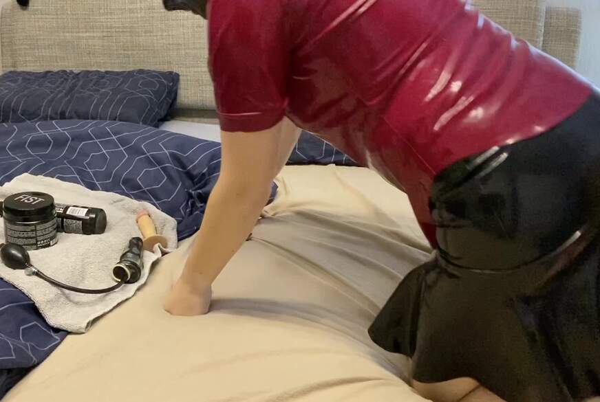 Beide L****r sind g******t, Vibratorstab gibt mir den Rest von Latexgirl20