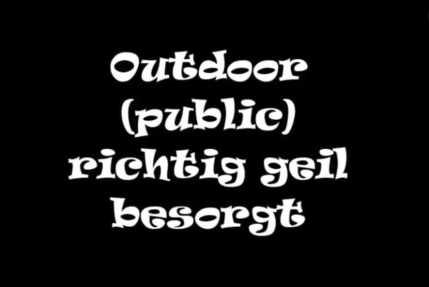 Wild-Vanilla: Outdoor richtig geil besorgt