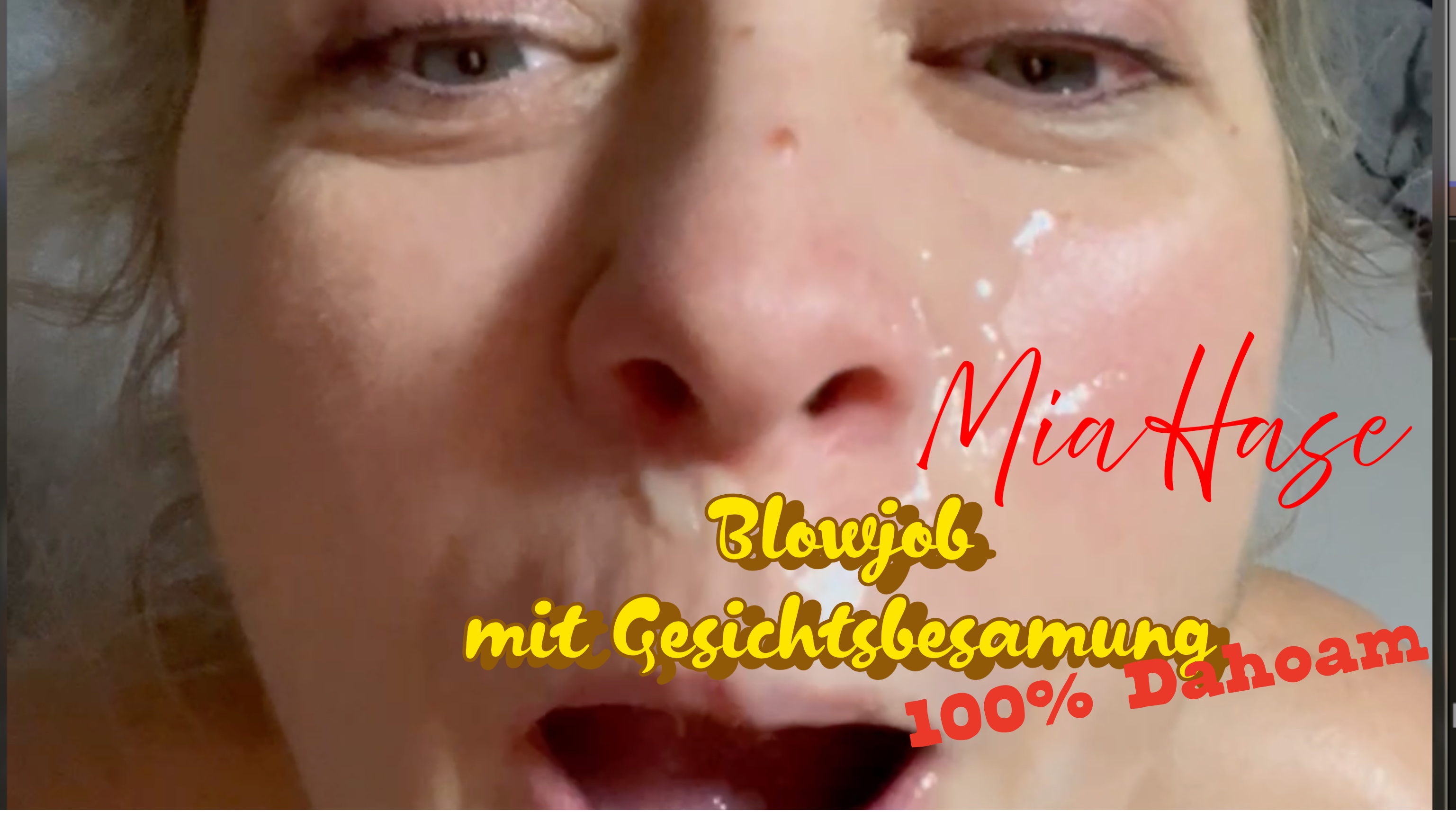 Mia wird ihr Maul gestopft   und mit ner fetten Ladung besamt  