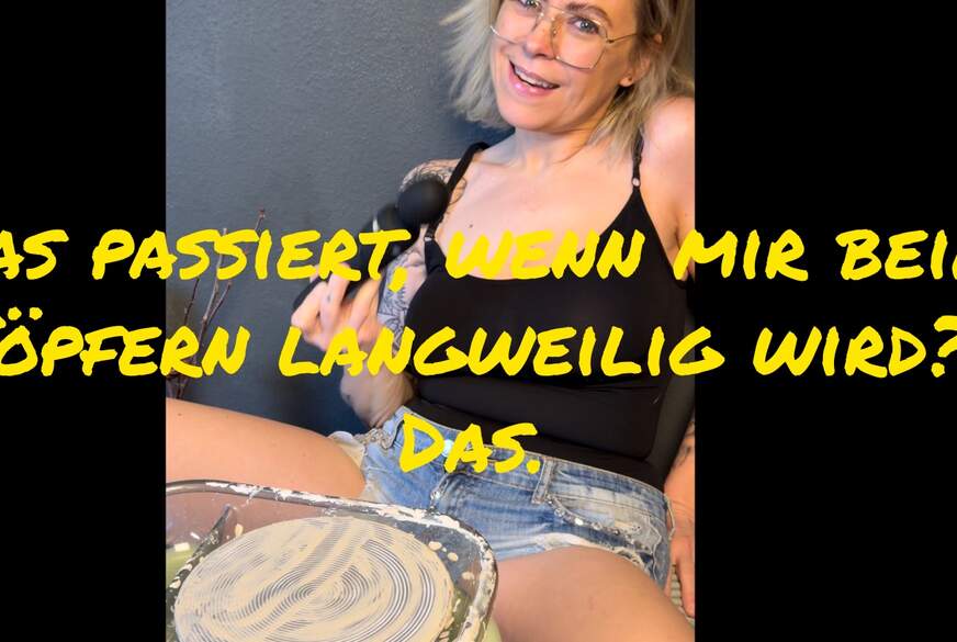 MiaHase: Was passiert, wenn mir beim Töpfern langweilig wird... Das.