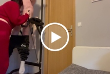 Franny lutscht mich an meinem Geraet ab 18 Europäisch Frau-Mann Blowjob 